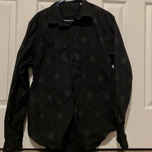 Guess Men’s Black Dress Shirt Size XL